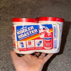 Vintage Coors Beer Koozie! Kooler Koaster! Thermal Coasters!